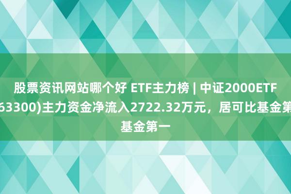 股票资讯网站哪个好 ETF主力榜 | 中证2000ETF(563300)主力资金净流入2722.32万元，居可比基金第一