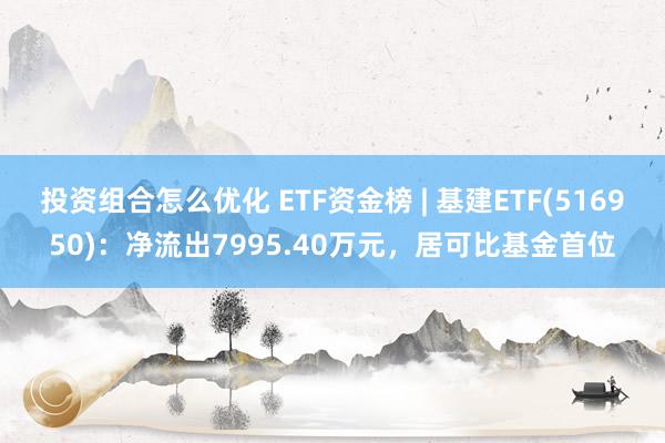 投资组合怎么优化 ETF资金榜 | 基建ETF(516950)：净流出7995.40万元，居可比基金首位