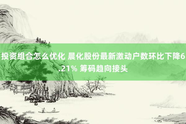 投资组合怎么优化 晨化股份最新激动户数环比下降6.21% 筹码趋向接头