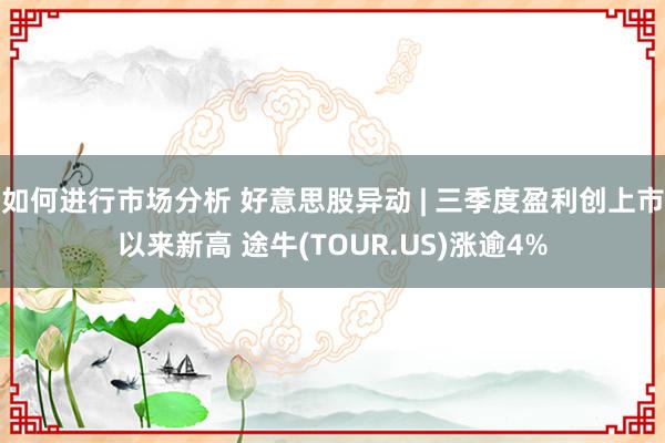 如何进行市场分析 好意思股异动 | 三季度盈利创上市以来新高 途牛(TOUR.US)涨逾4%