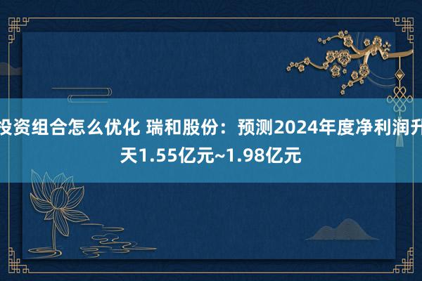 投资组合怎么优化 瑞和股份：预测2024年度净利润升天1.55亿元~1.98亿元