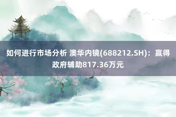 如何进行市场分析 澳华内镜(688212.SH)：赢得政府辅助817.36万元