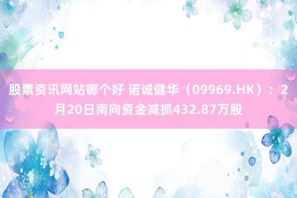 股票资讯网站哪个好 诺诚健华（09969.HK）：2月20日南向资金减抓432.87万股