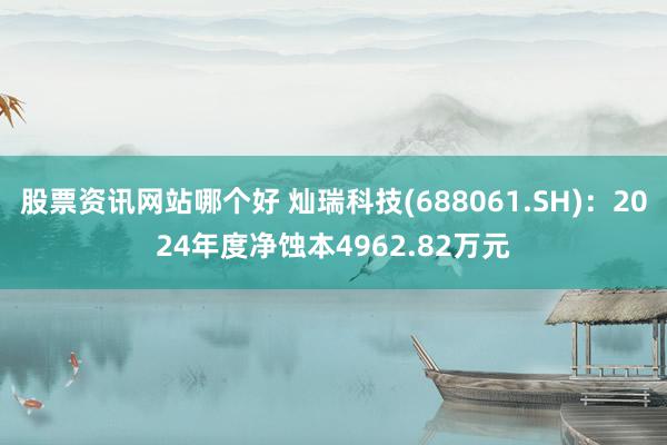 股票资讯网站哪个好 灿瑞科技(688061.SH)：2024年度净蚀本4962.82万元