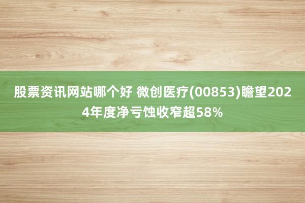 股票资讯网站哪个好 微创医疗(00853)瞻望2024年度净亏蚀收窄超58%