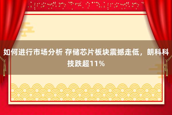 如何进行市场分析 存储芯片板块震撼走低，朗科科技跌超11%